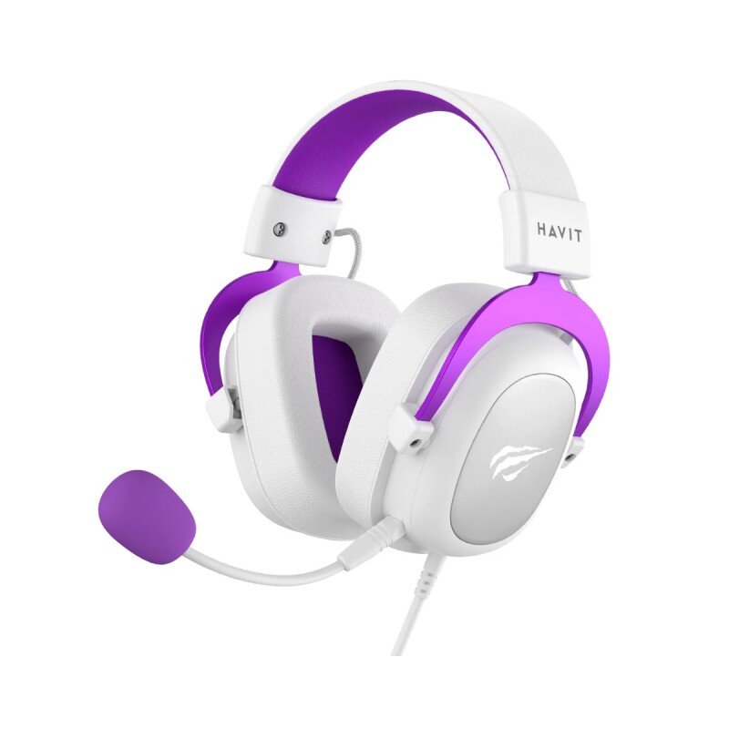 Auriculares Havit Gaming series H2002DP Rosa con cable microfono desmontable Auriculares Havit Gaming series H2002DP Rosa con cable microfono desmontable