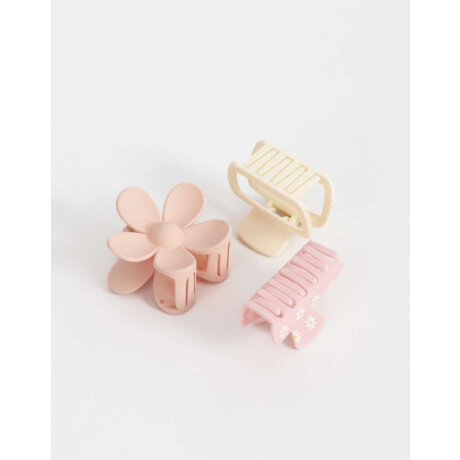 Set De Broches Combinacion Tricolor