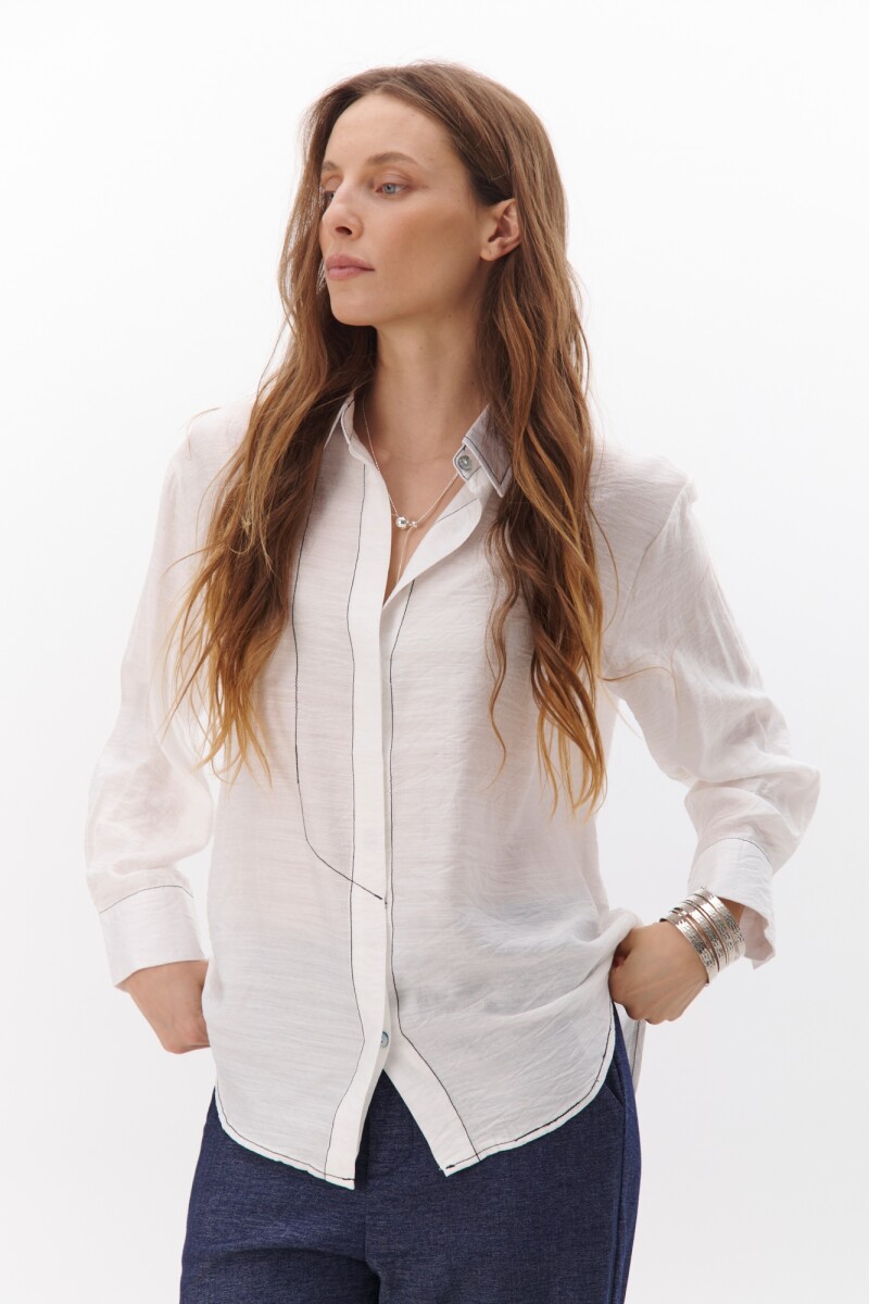 CAMISA VERTICE BLANCO