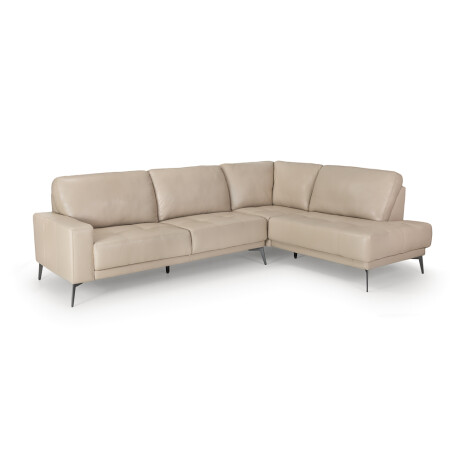 Rinconera Dakota - Cuero Básico - Chaise Derecho 519 (Beige)