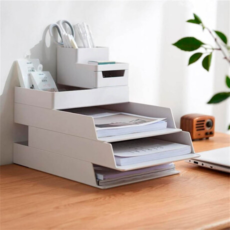 Set Completo Bandeja Organizador Escritorio Pvc Set Completo Bandeja Organizador Escritorio Pvc