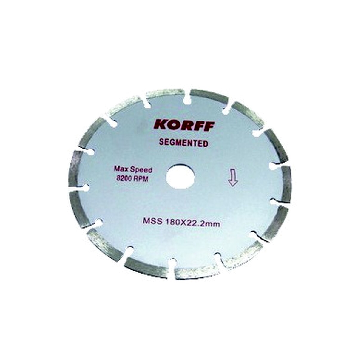 Disco segm/turbo 115mm corte seco Korff 