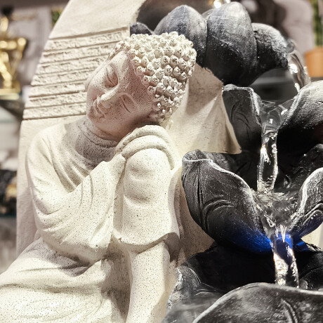 Fuente De Agua Buda Gris Fuente De Agua Buda Gris