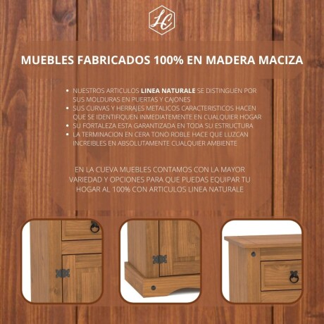 Modular cristalero 6P+3C Linea Naturale Roble
