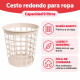 Cesto redondo calado 9 lts BEIGE
