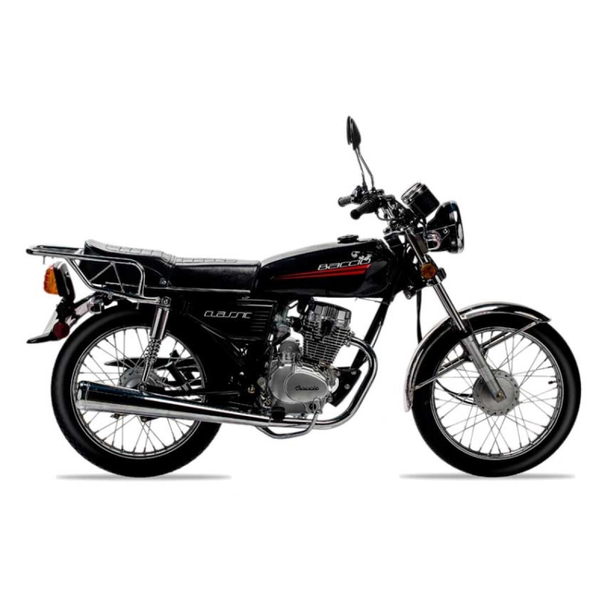 Moto Baccio Calle Classic 125cc Rayos M/v ( Freno Tambor ) - Negro 