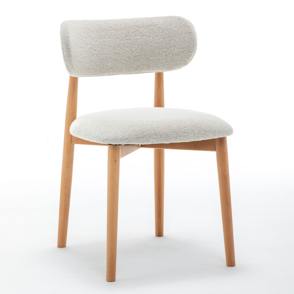 SILLA DE COMEDOR MADERA NATURAL-BEIGE SARAH
