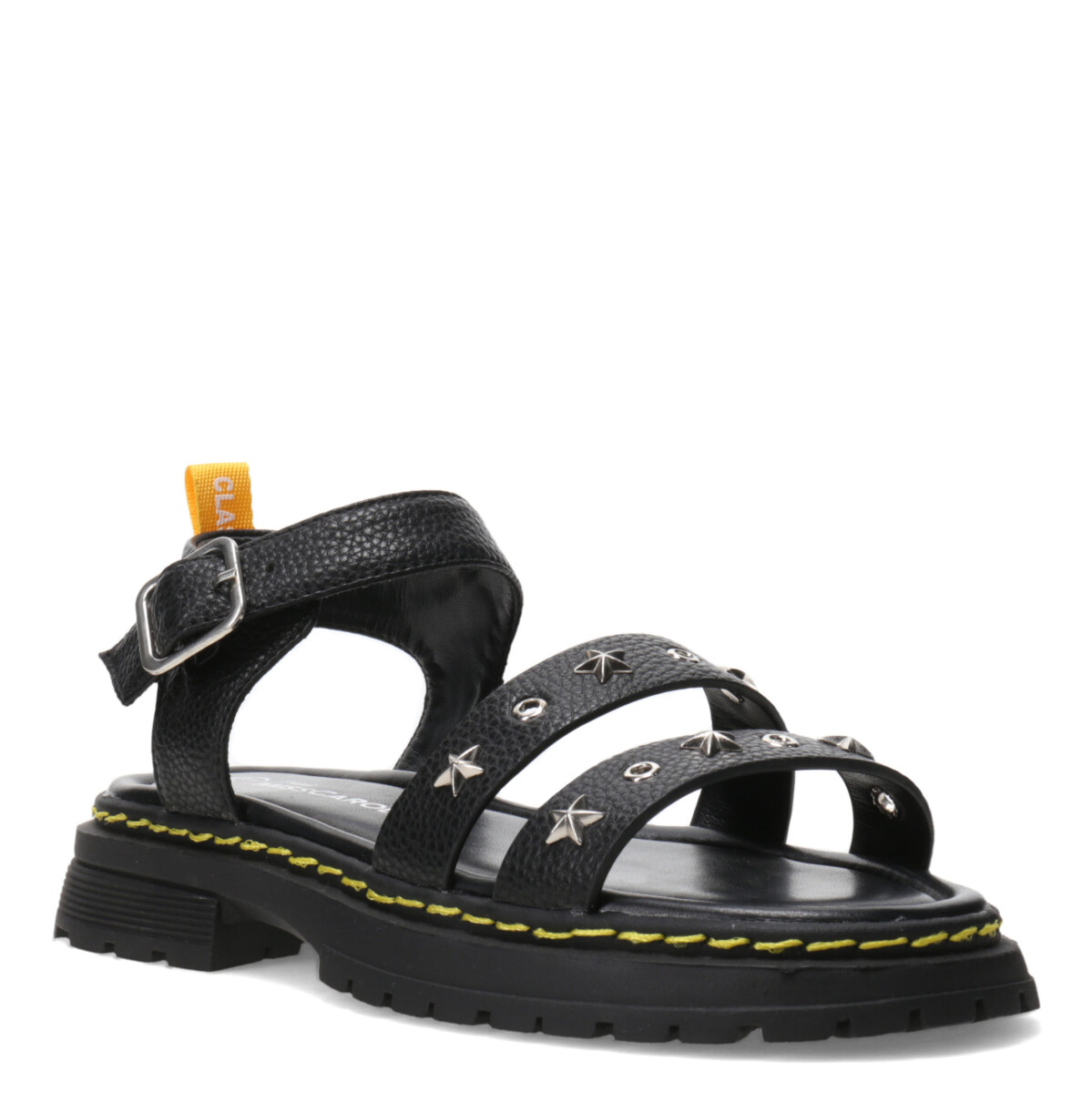 Sandalias de Niña MINI Miss Carol Tartan Con Tachas - Negro 