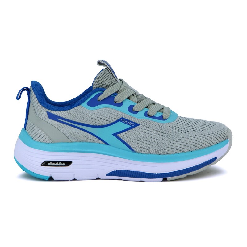 Diadora Moon Calzado Running Mujer - Lt Grey/skyblue Gris Claro-celeste
