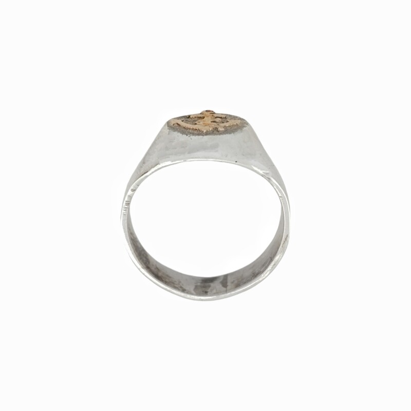 Anillo Profesión Marinero -Plata y Oro - AP5050 sinpiedra