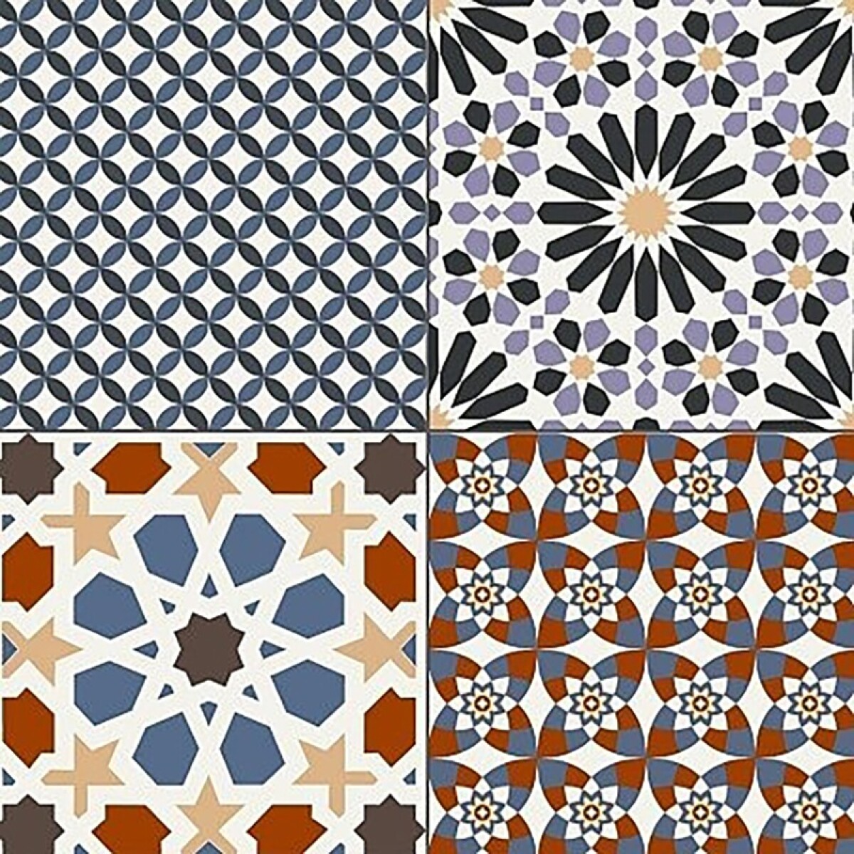 Porcelanato Decorado Marrakech Colour "a" 44.2x44.2 Cm 
