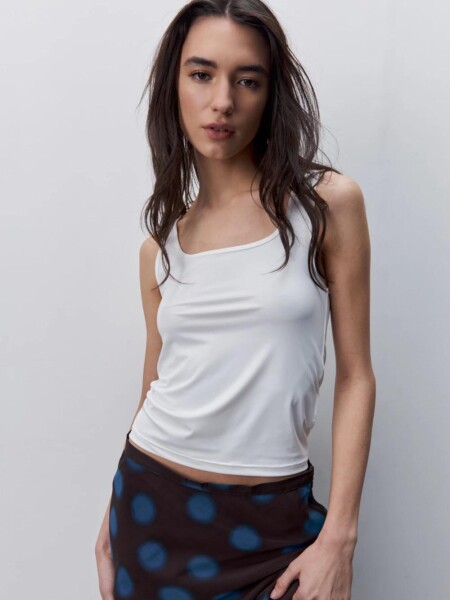MUSCULOSA D.CASSIN MISTIC BAS BLANCO