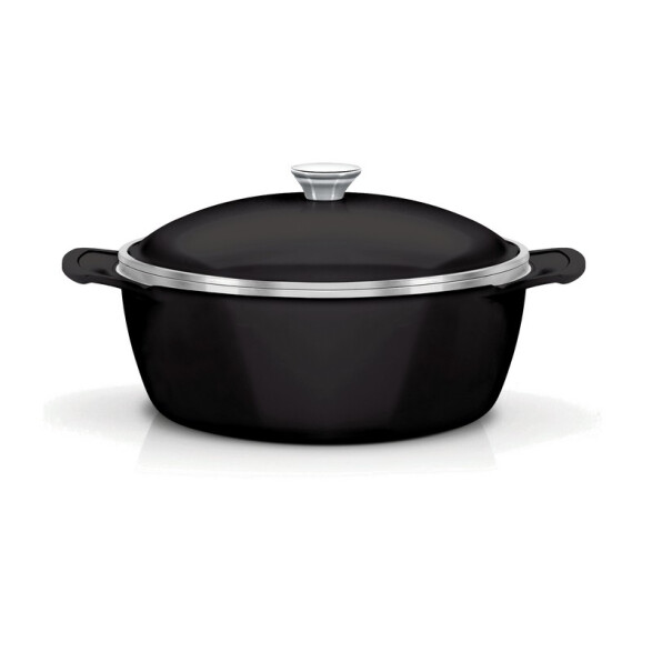 Cacerola con tapa modelo LYON, 26cm. -TRAMONTINA TR6068