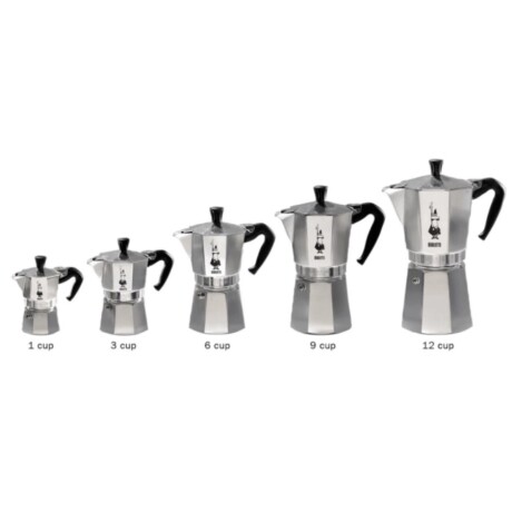 Cafetera Bialetti Aluminio MOKA2 Clásica 2 Pocillos ALUMINIO