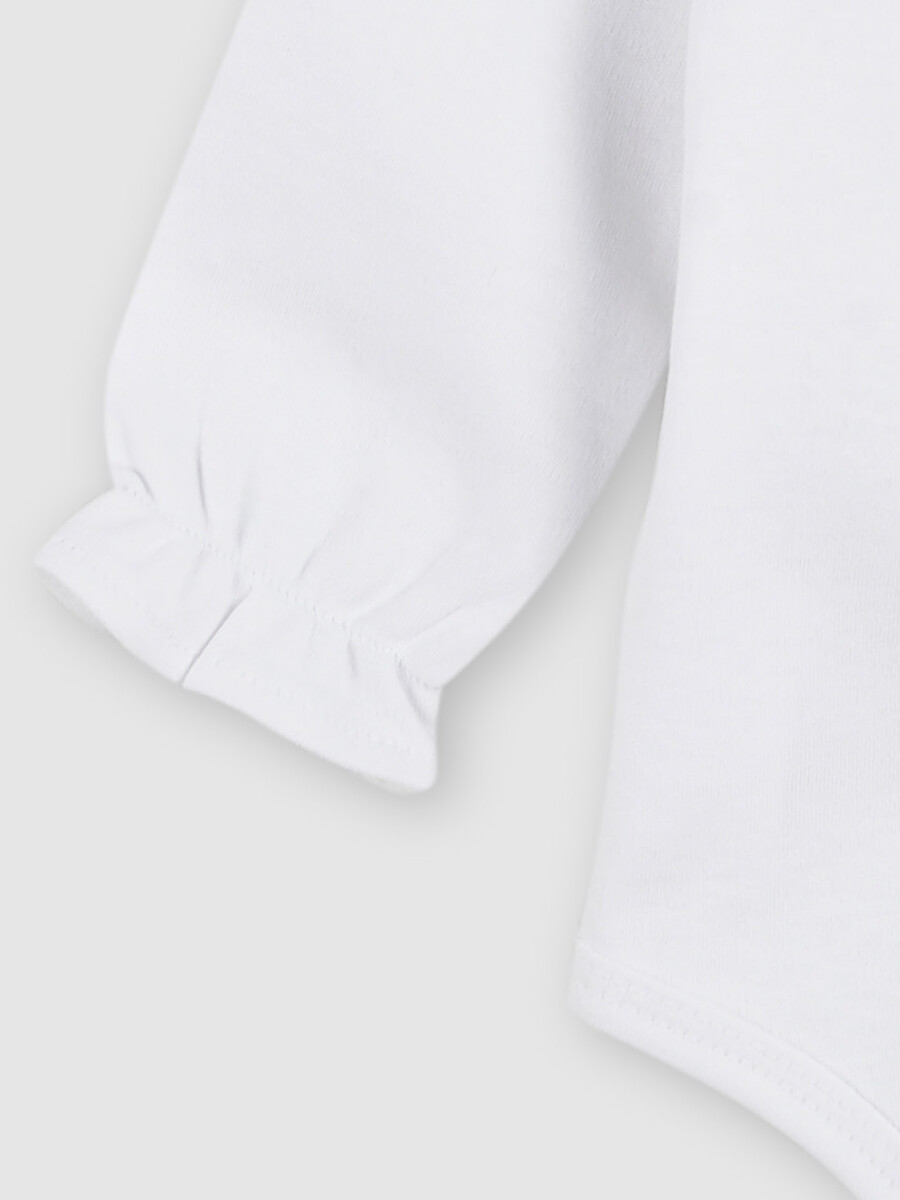 Body Cuello Tira Bordada Blanco