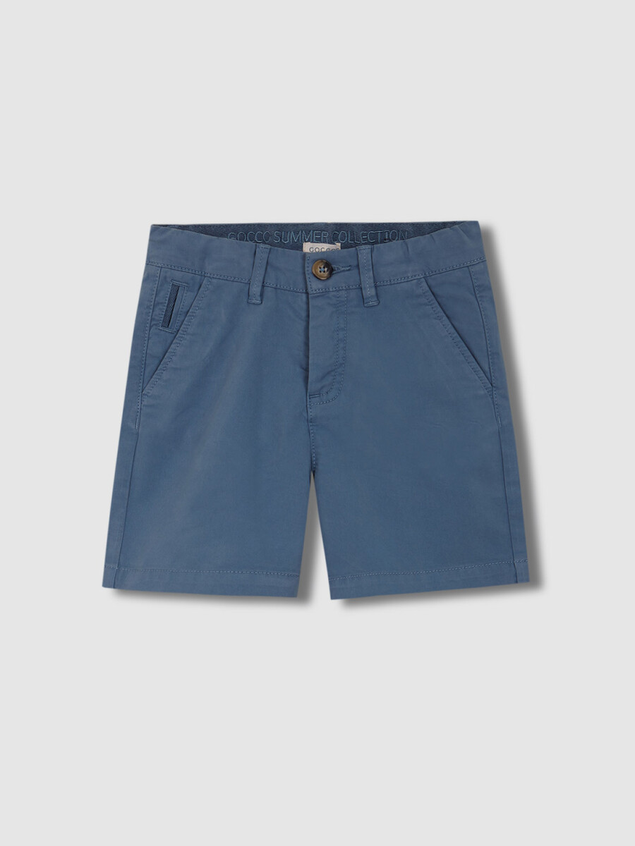Chino Corto De Sarga Azul Nuevo