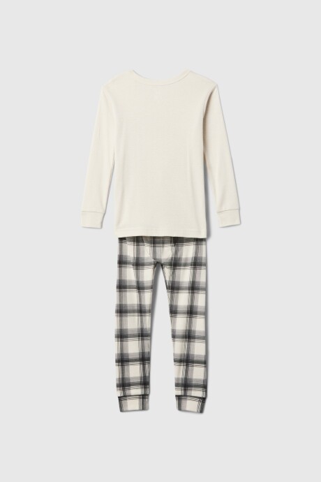 Pijama Gráfico Toddler Niño Sp White Shadow Plaid