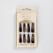 Set De Uñas Postizas Cora Punta Ballerina Animal Print