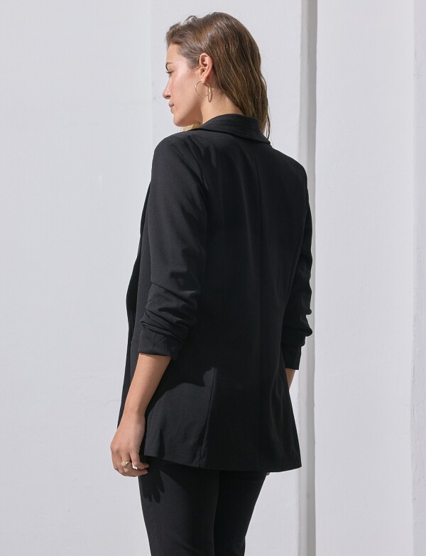 Blazer Manga Frunce NEGRO