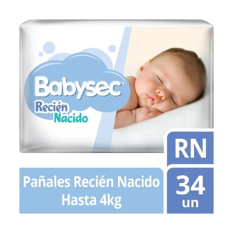 Pack 34 Pañales Babysec Recién Nacido + Toallitas Húmedas 001