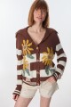 Cardigan Daisy Chocolate