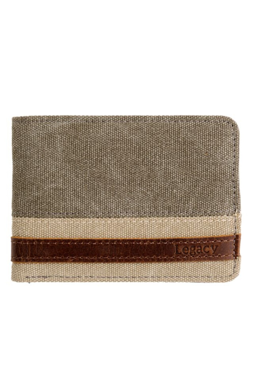 BILLETERA CANVAS BICOLOR Verde