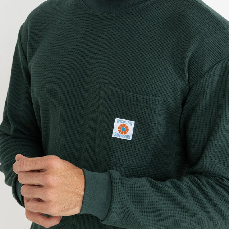 Remera Rhythm Vintage Pocket Waffle - Verde Remera Rhythm Vintage Pocket Waffle - Verde