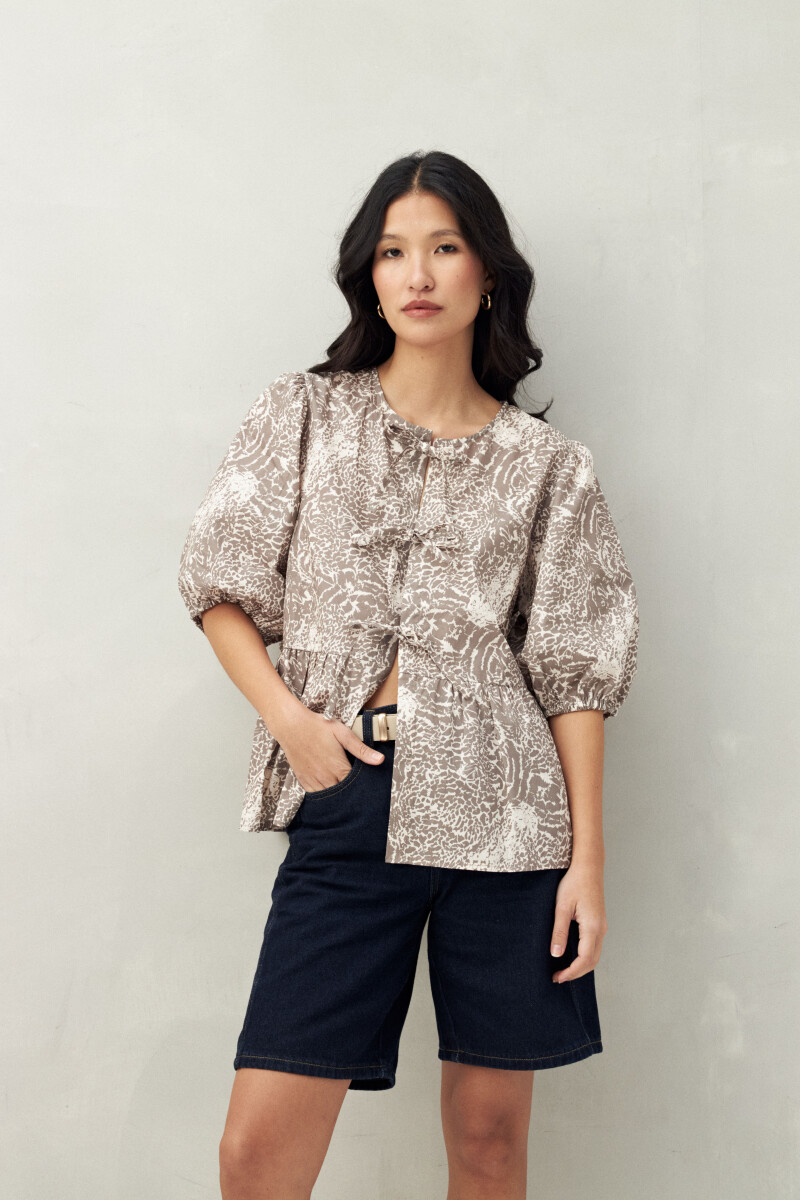 BLUSA WYNN PRINTED Animal Print