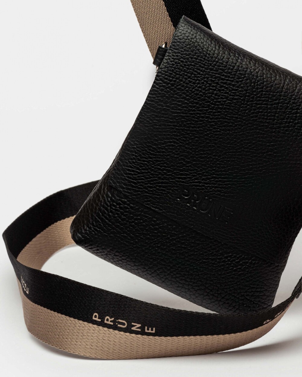 Mini Bag Olivia En Cuero Graneado Negro