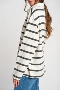 Sweater Cuello Polo Negro