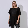 Poncho Noche NEGRO/PLATEADO