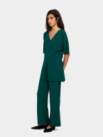 Blusa Larga Detalle Brillante verde