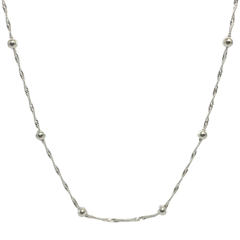 CADENA DE PLATA TIPO GRUMET 45 CM L8d1451-025-45-x3
