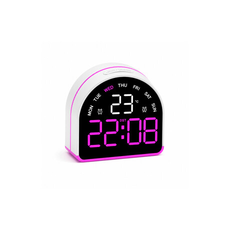 Reloj digital con indicador de temperatura Arco Violeta