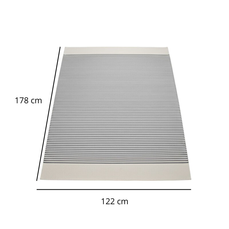 Alfombra 122x178cm NATURAL Y NEGRO