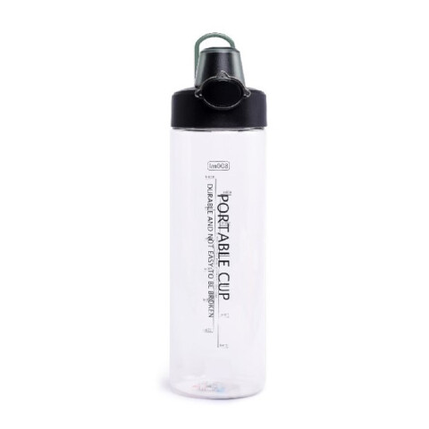 BOTELLA DE USO DEPORTIVO TAPA PLÁSTICA / 800ML / NEGRO BOTELLA DE USO DEPORTIVO TAPA PLÁSTICA / 800ML / NEGRO