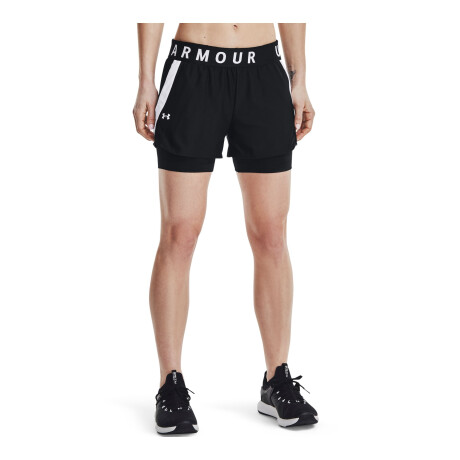 Short de Mujer Under Armour Play Up 2 en 1 Negro - Blanco