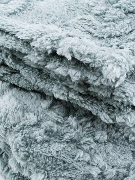 PIE DE CAMA FLANNEL MOSAICO GRIS