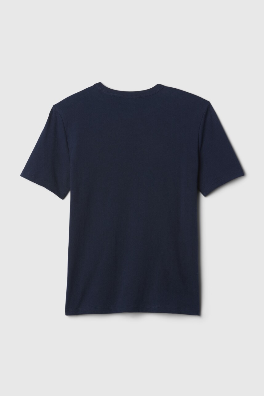 Remera Logo Gap Niño Tapestry Navy