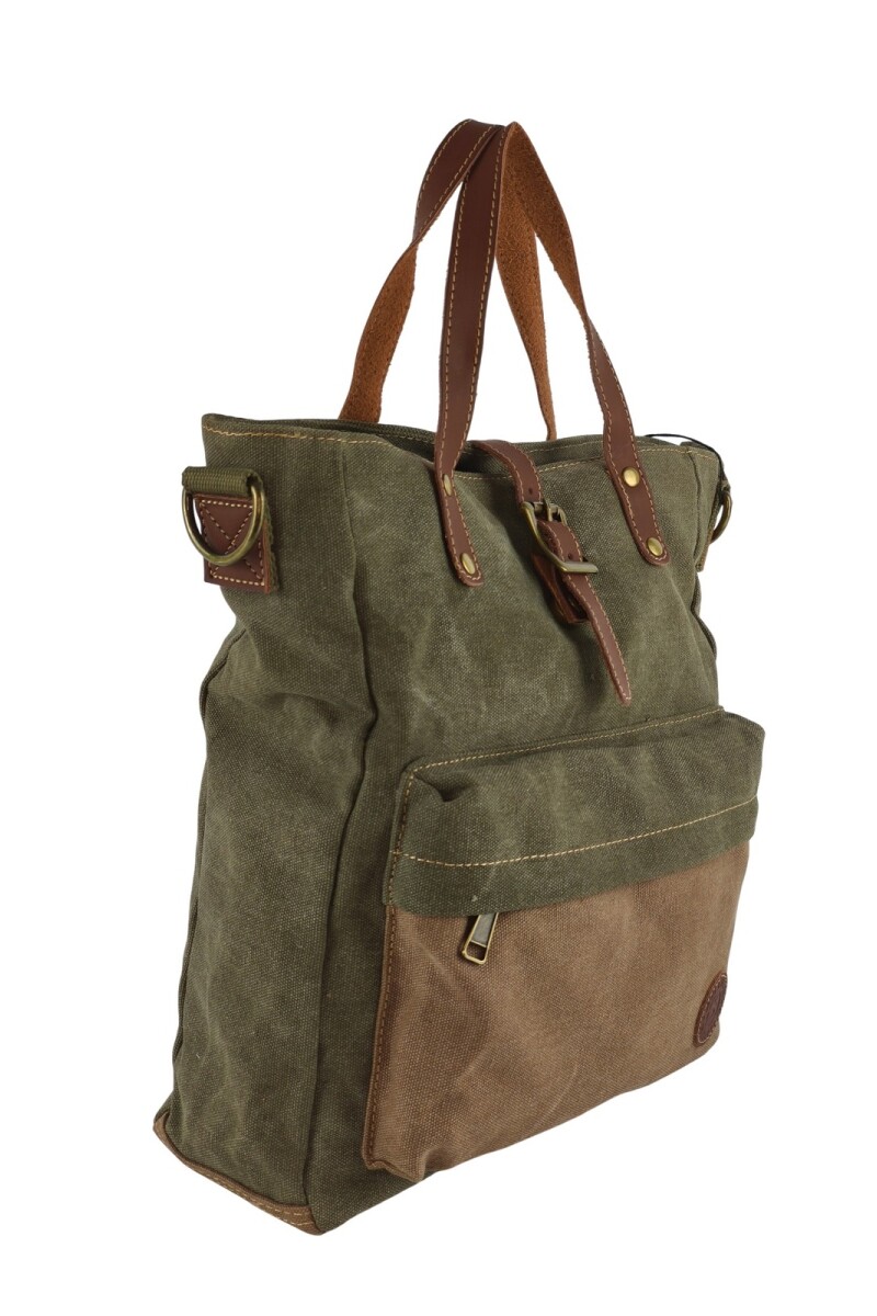 Bolso matera de lona Verde