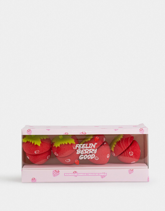 Accesorios Pelo Set Frutas Set De Ruleros Para Pelo - Rojo Frutilla