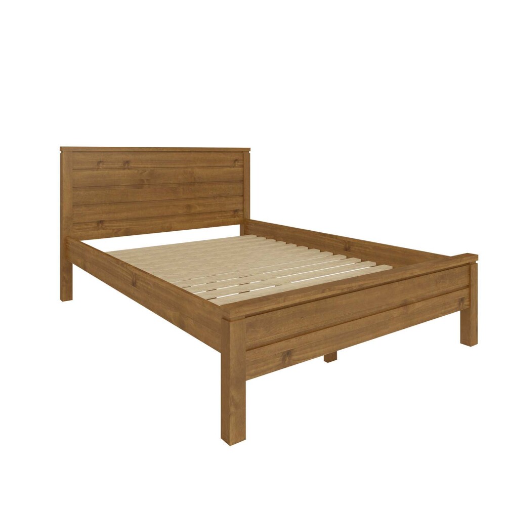 CAMA 2 PLAZAS MADERA NATURAL-BEIGE FRESNO