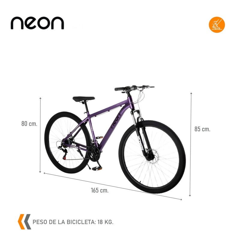 Bicicleta Montaña 26 Cuadro Aluminio Freno Disco 21 Cambios Lavander