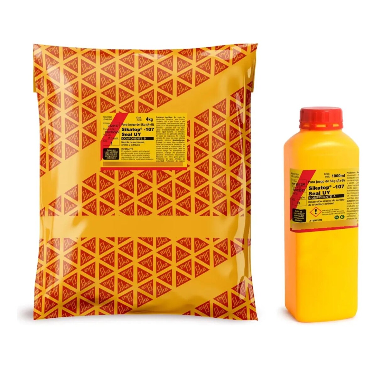 Revestimiento impermeable y flexible Sika SikaTop Seal-107 5Kg 