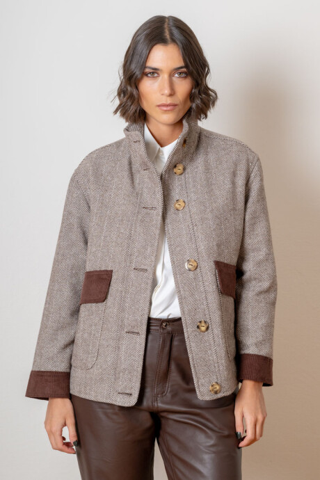 Campera gales Espiga chocolate