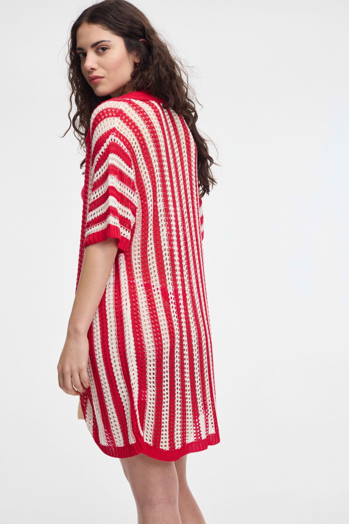 Camisa Aitana Rojo/Blanco