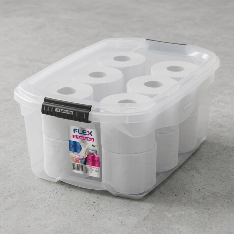 Caja organizadora 20 lts TRANSPARENTE