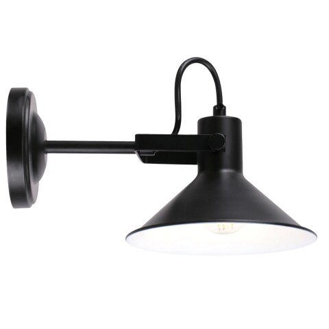 "APLIQUE 1 LUZ ""MARIANO"" NEGRO E27 60W" "APLIQUE 1 LUZ ""MARIANO"" NEGRO E27 60W"