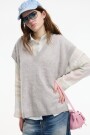 SWEATER SIN MANGAS Gris