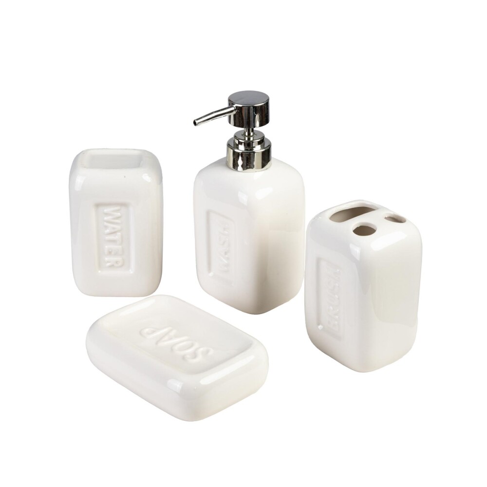 SET BAÑO 4 PIEZAS DIJO MULTICOLOR CERÁMICA A094